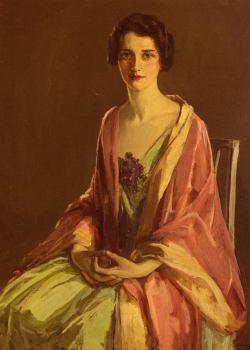 約翰 拉弗裡 Portrait Of Miss Julia McGuire